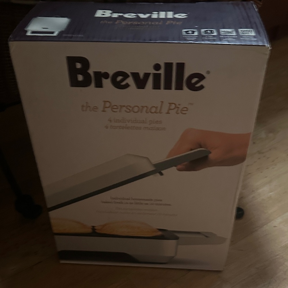 Breville Personal Pie Maker in Silver and Black